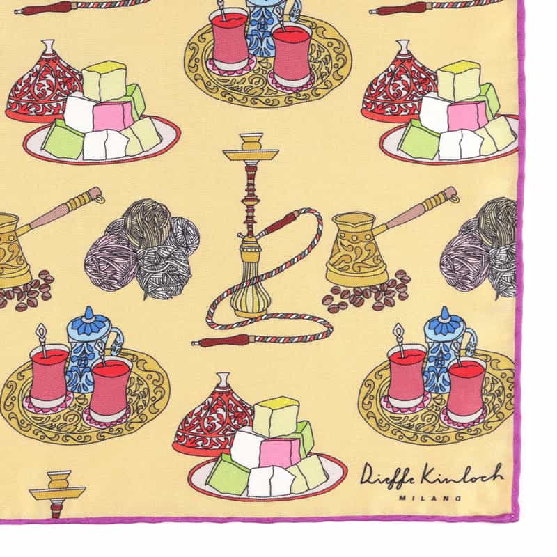 DIEFFE KINLOCH DIEFFE KINLOCH＜ディエッフェ キンロック＞ ポケットチーフ GOLD