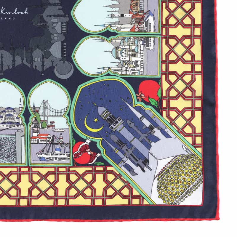 DIEFFE KINLOCH DIEFFE KINLOCH＜ディエッフェ キンロック＞ ポケットチーフ NAVY