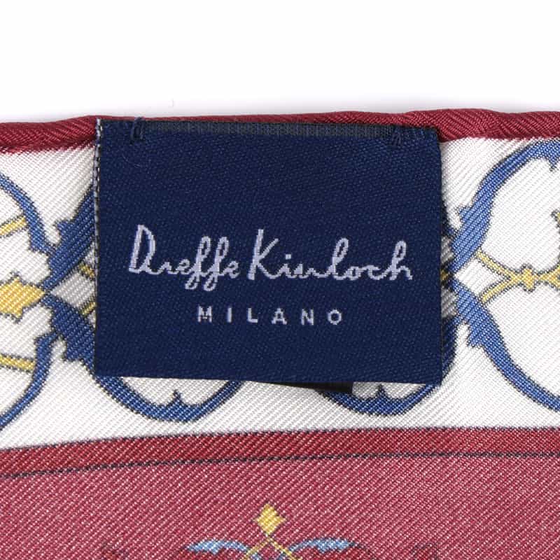 DIEFFE KINLOCH DIEFFE KINLOCH＜ディエッフェ キンロック＞ ポケットチーフ WINE