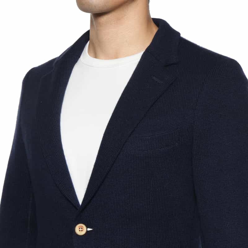 LUNAUL LUNAUL<ルナル> カシミヤテーラードジャケット NAVY