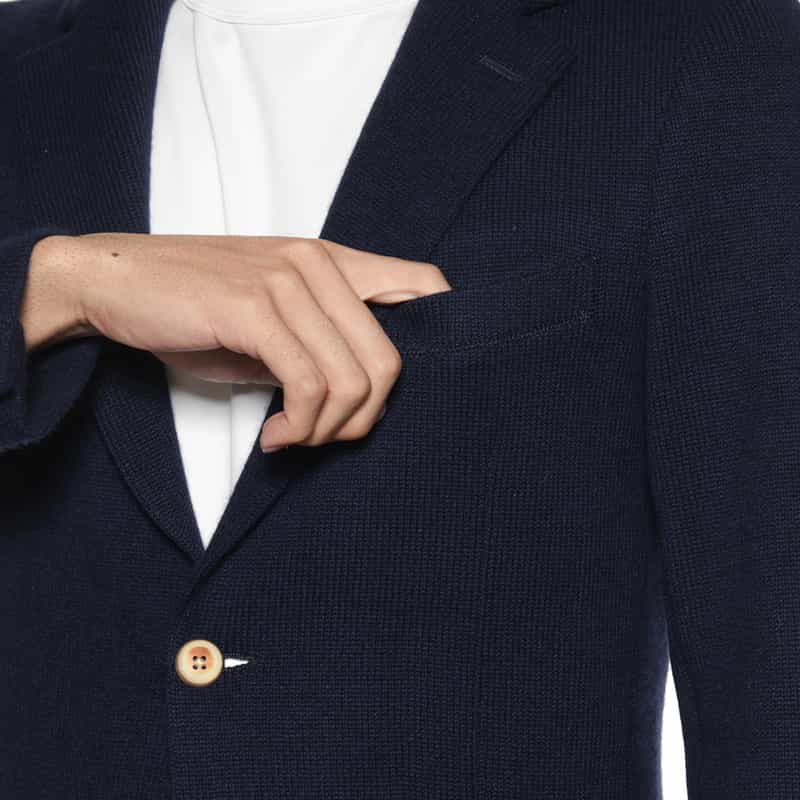 LUNAUL LUNAUL<ルナル> カシミヤテーラードジャケット NAVY