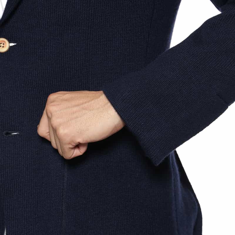 LUNAUL LUNAUL<ルナル> カシミヤテーラードジャケット NAVY