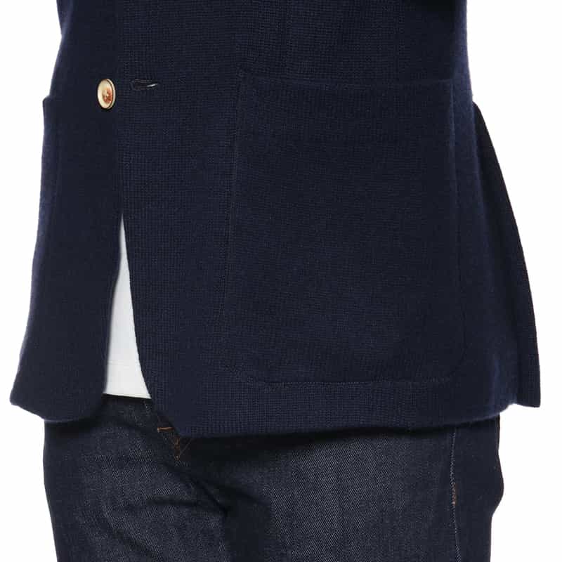 LUNAUL LUNAUL<ルナル> カシミヤテーラードジャケット NAVY