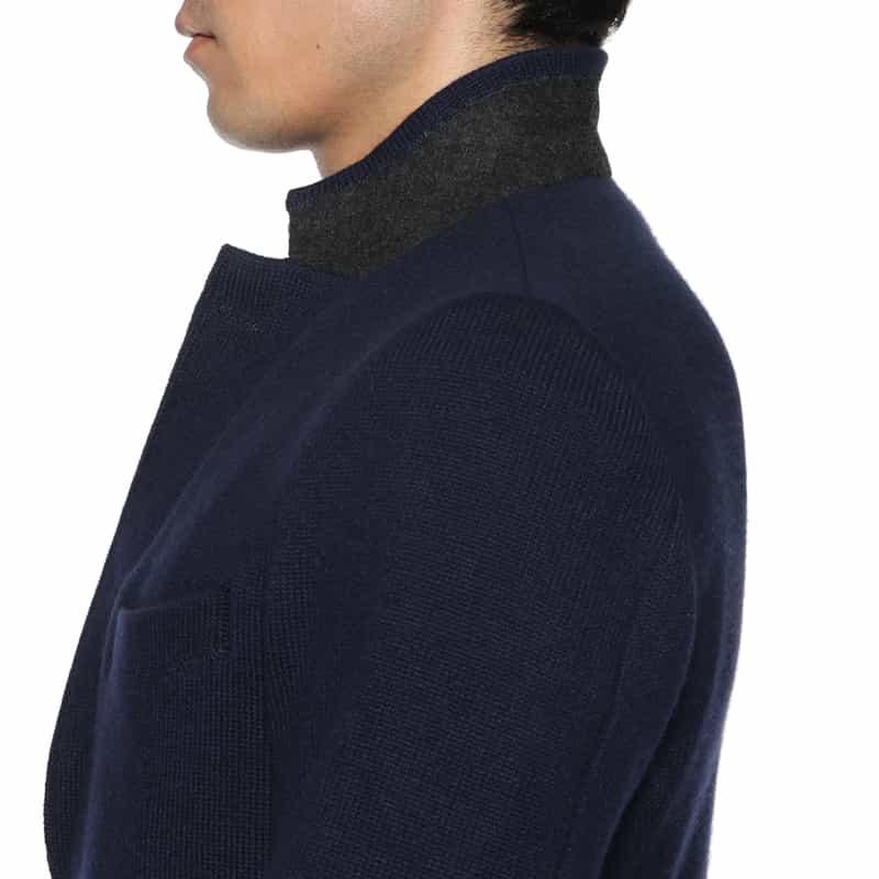 LUNAUL LUNAUL<ルナル> カシミヤテーラードジャケット NAVY