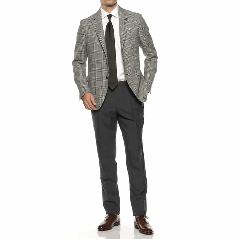 LARDINI LARDINI＜ラルディーニ＞ グレンチェック柄ジャケット BLACK