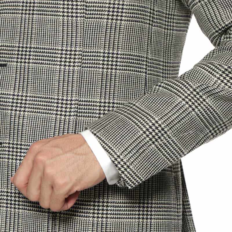 LARDINI LARDINI＜ラルディーニ＞ グレンチェック柄ジャケット BLACK