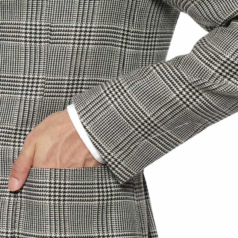 LARDINI LARDINI＜ラルディーニ＞ グレンチェック柄ジャケット BLACK