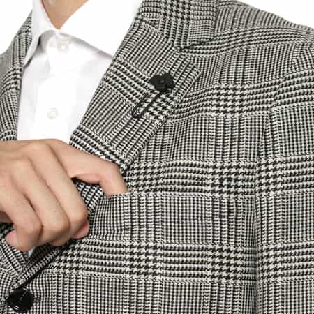 LARDINI チェック柄 テーラードジャケット LARDINI（ラルディーニ）の「LARDINI チェック柄ジャケット