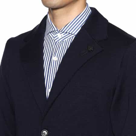 LARDINI ニットジャケット 44 ネイビー 44サイズの方必見のラルディーニネイビージャケット - Jedia