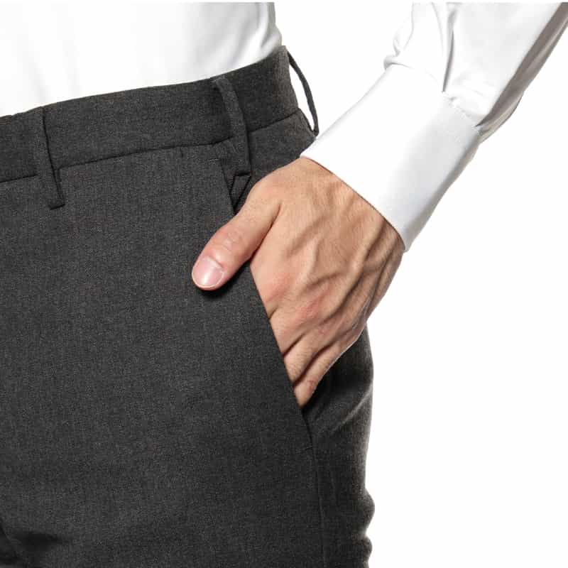 INCOTEX INCOTEX＜インコテックス＞ テーパードパンツ GRAY