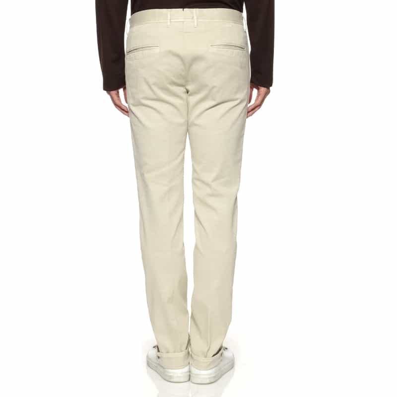 INCOTEX INCOTEX＜インコテックス＞ ストレッチ素材チノパンツ IVORY