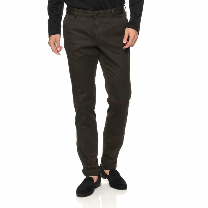 INCOTEX INCOTEX＜インコテックス＞ ストレッチ素材チノパンツ DARK BROWN