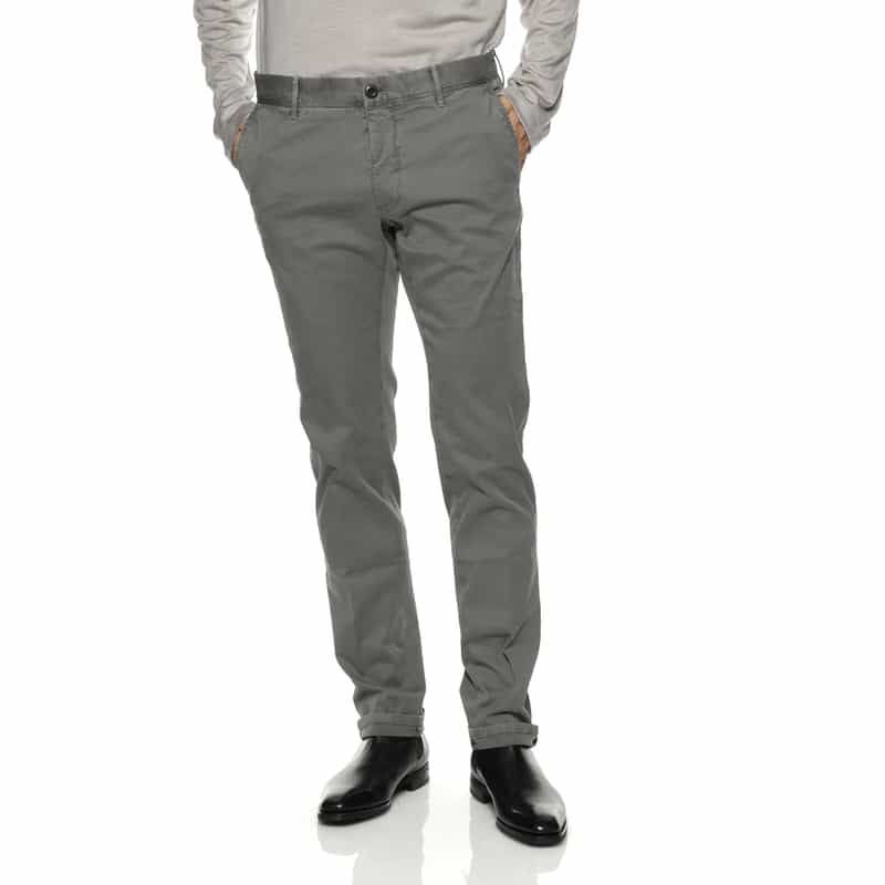 INCOTEX INCOTEX＜インコテックス＞ ストレッチ素材チノパンツ DARK GRAY