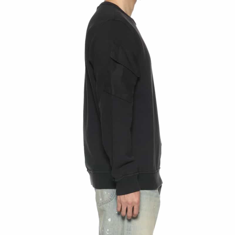 STONE ISLAND STONE ISLAND ＜ストーン アイランド＞ スウェットプルオーバー BLACK