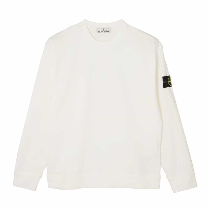 STONE ISLAND STONE ISLAND ＜ストーン アイランド＞ スウェットプルオーバー WHITE