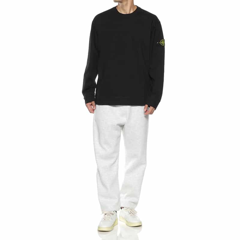 STONE ISLAND STONE ISLAND ＜ストーン アイランド＞ スウェットプルオーバー BLACK