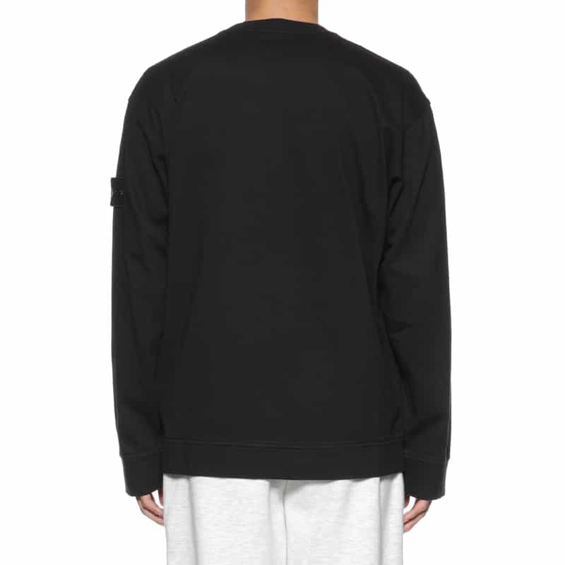 STONE ISLAND STONE ISLAND ＜ストーン アイランド＞ スウェットプルオーバー BLACK