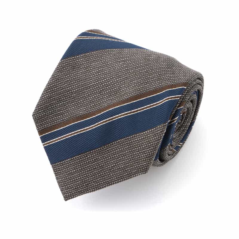 ALTEA ALTEA＜アルテア＞ ストライプ柄タイ GRAY