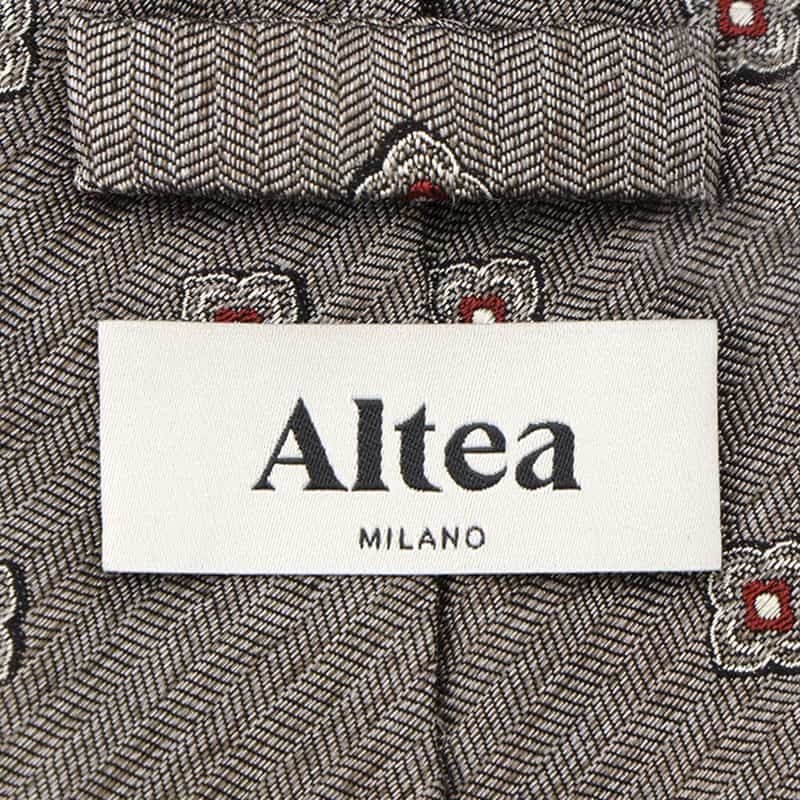 ALTEA ALTEA＜アルテア＞ 花小紋柄タイ GRAY