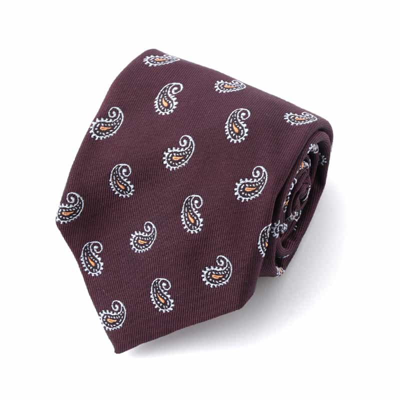 ALTEA ALTEA＜アルテア＞ ペイズリー柄タイ WINE
