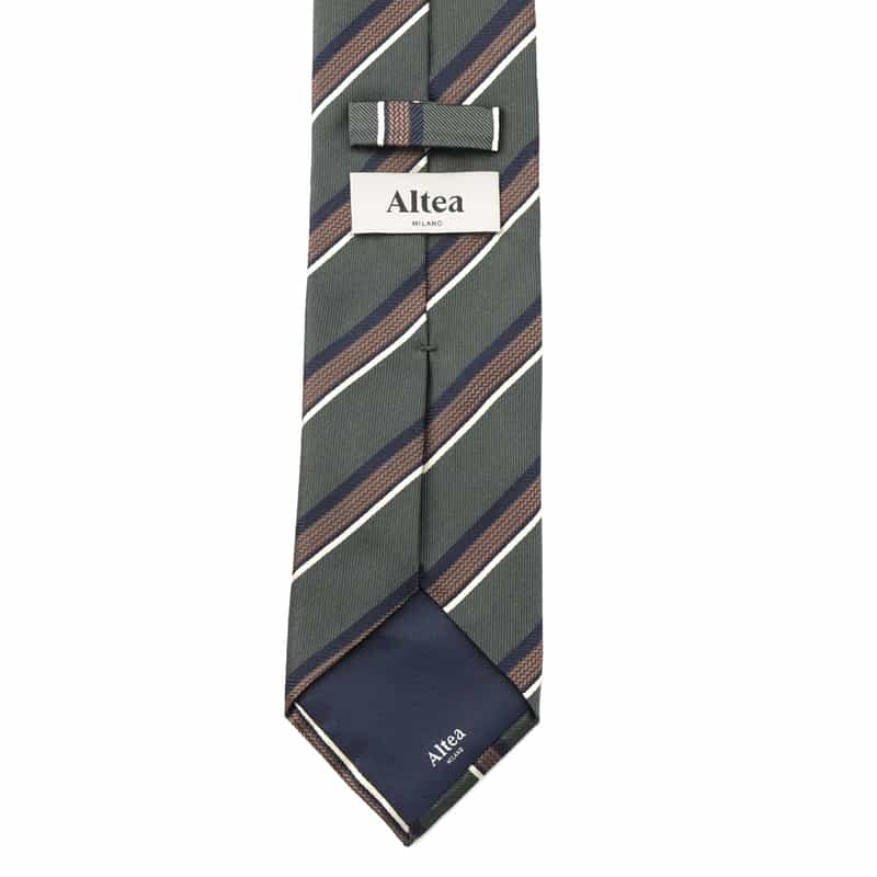 ALTEA ALTEA＜アルテア＞ レジメンタル柄タイ GREEN