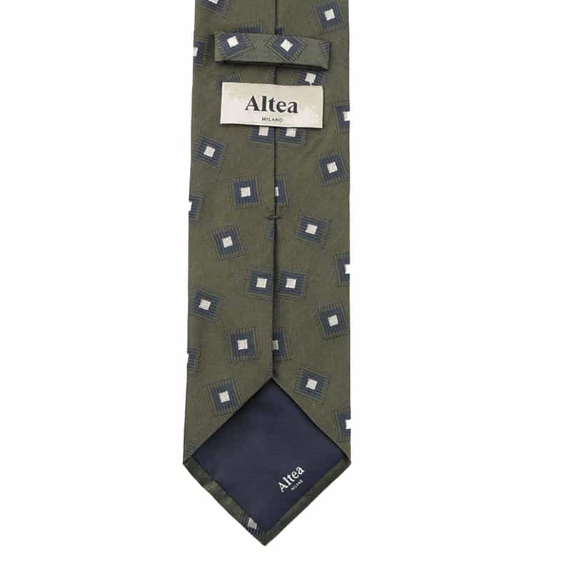 ALTEA ALTEA＜アルテア＞ スクエア柄タイ GREEN