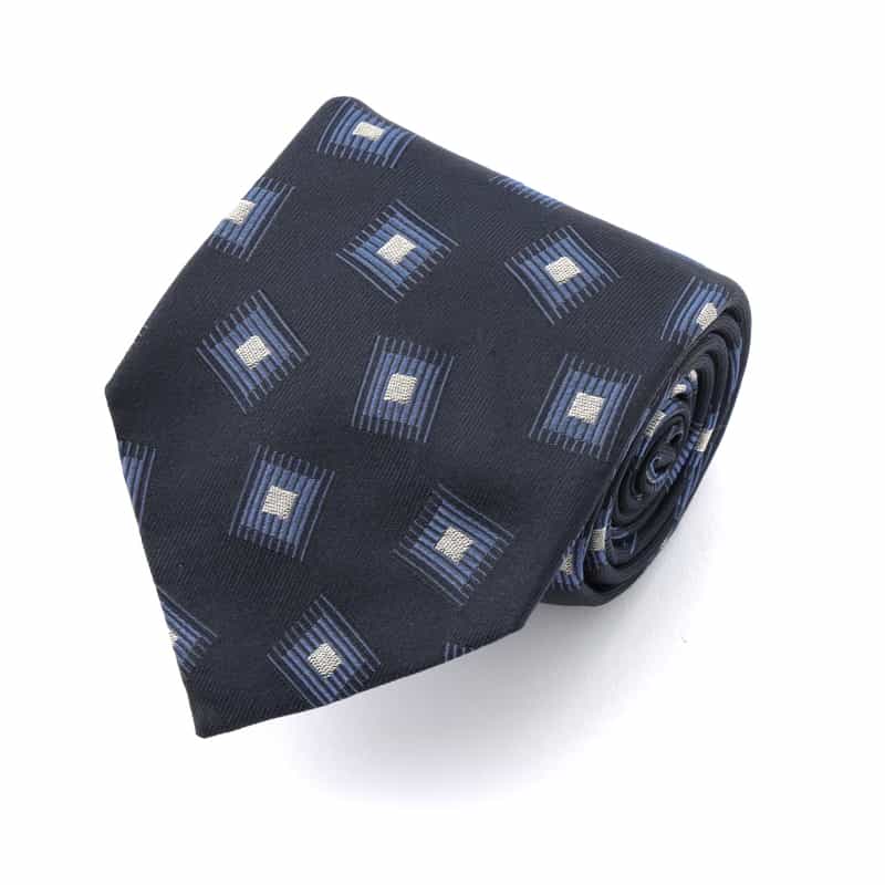 ALTEA ALTEA＜アルテア＞ スクエア柄タイ NAVY