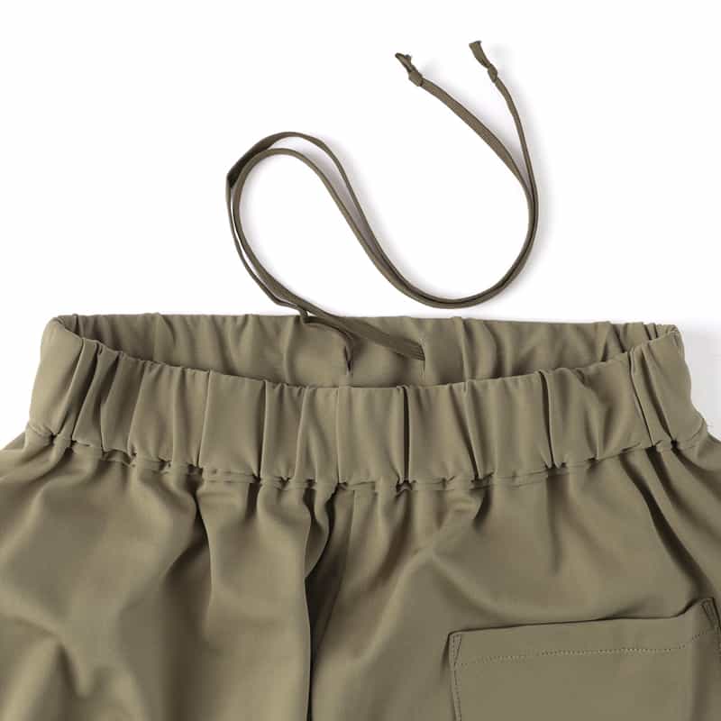 BARNEYS NEW YORK セットアップ ウォッシャブル水陸両用ショートパンツ KHAKI