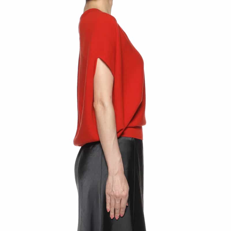 BARNEYS NEW YORK ウォッシャブル ホールガーメントプルオーバー RED