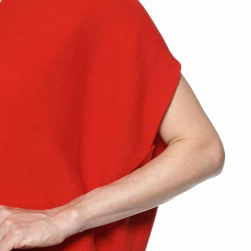 BARNEYS NEW YORK ウォッシャブル ホールガーメントプルオーバー RED