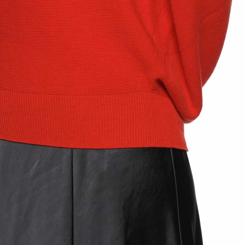 BARNEYS NEW YORK ウォッシャブル ホールガーメントプルオーバー RED