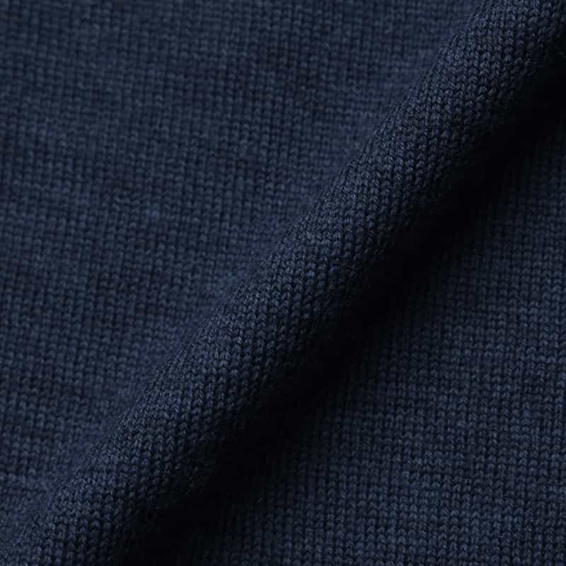 GRANSASSO GRANSASSO＜グランサッソ＞ ジップアップニットカーディガン BLUE