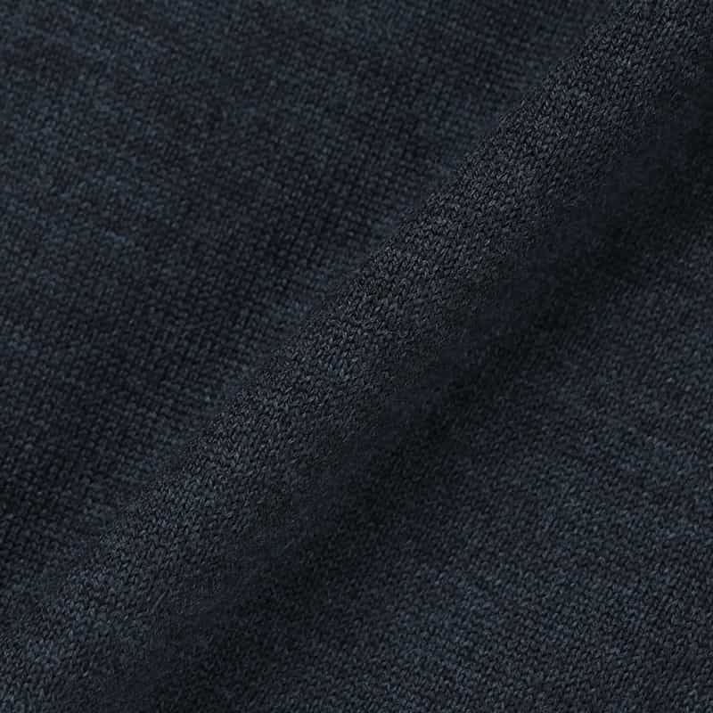 GRANSASSO GRANSASSO＜グランサッソ＞ ジップアップニットカーディガン NAVY