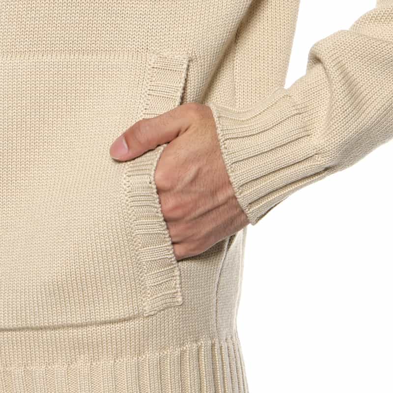 FILIPPO DE LAURENTIIS FILIPPO DE LAURENTIIS＜フィリップ デ ローレンティス＞ ジップアップニットカーディガン BEIGE