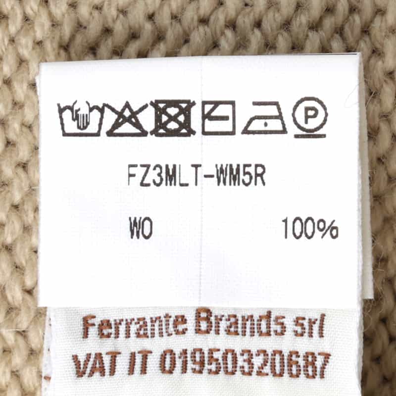 FILIPPO DE LAURENTIIS FILIPPO DE LAURENTIIS＜フィリップ デ ローレンティス＞ ジップアップニットカーディガン BEIGE