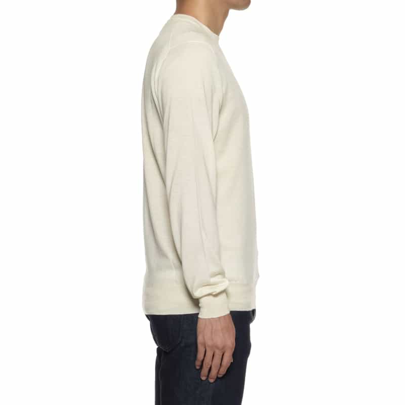 FILIPPO DE LAURENTIIS FILIPPO DE LAURENTIIS＜フィリップ デ ローレンティス＞ クルーネックニットプルオーバー WHITE