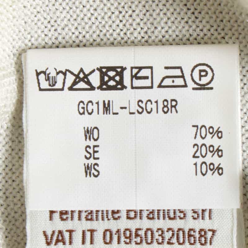 FILIPPO DE LAURENTIIS FILIPPO DE LAURENTIIS＜フィリップ デ ローレンティス＞ クルーネックニットプルオーバー WHITE