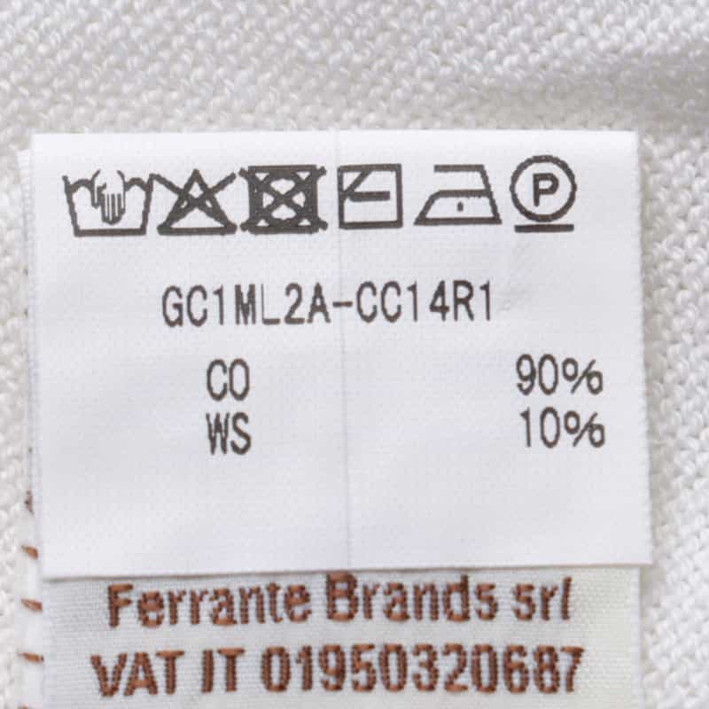 FILIPPO DE LAURENTIIS FILIPPO DE LAURENTIIS＜フィリップ デ ローレンティス＞ コットンカシミヤニットプルオーバー WHITE