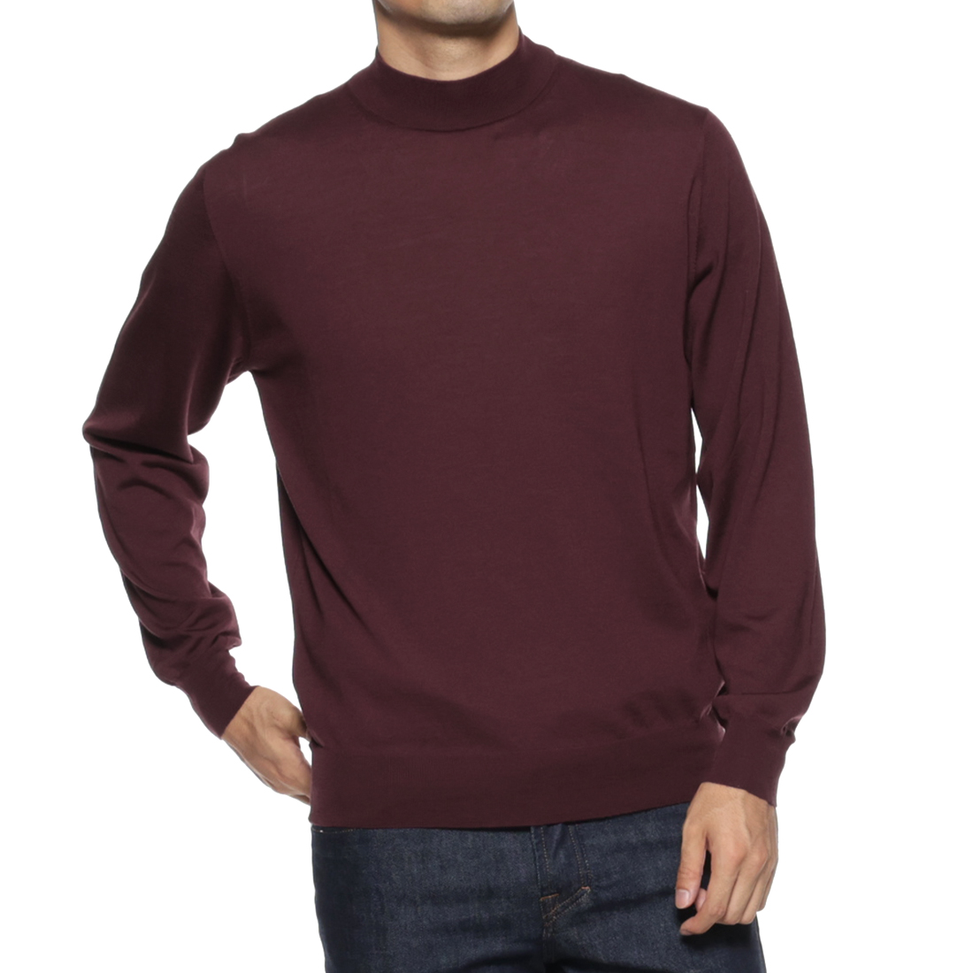 FILIPPO DE LAURENTIIS＜フィリップ デ ローレンティス＞ モックネックニットプルオーバー