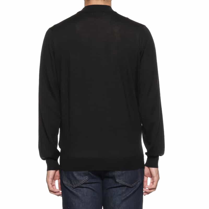FILIPPO DE LAURENTIIS FILIPPO DE LAURENTIIS＜フィリップ デ ローレンティス＞ モックネックニットプルオーバー BLACK