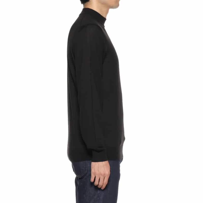 FILIPPO DE LAURENTIIS FILIPPO DE LAURENTIIS＜フィリップ デ ローレンティス＞ モックネックニットプルオーバー BLACK