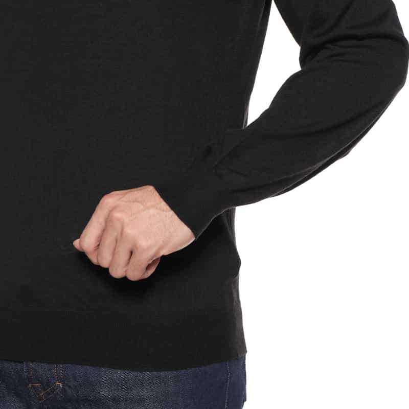 FILIPPO DE LAURENTIIS FILIPPO DE LAURENTIIS＜フィリップ デ ローレンティス＞ モックネックニットプルオーバー BLACK