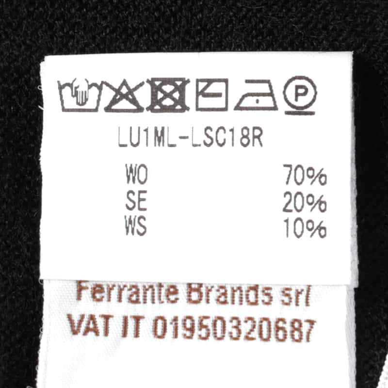 FILIPPO DE LAURENTIIS FILIPPO DE LAURENTIIS＜フィリップ デ ローレンティス＞ モックネックニットプルオーバー BLACK