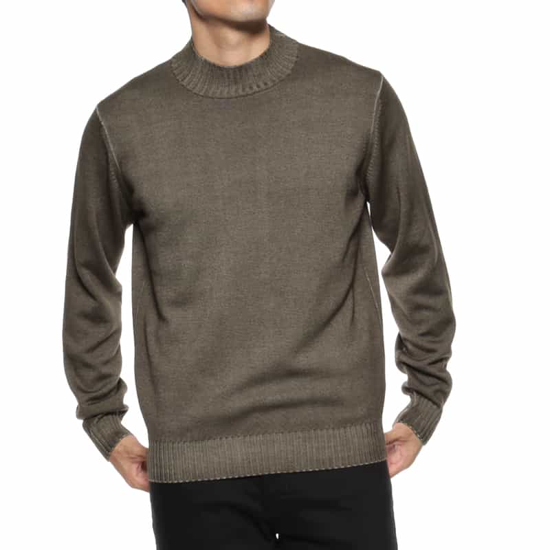 FILIPPO DE LAURENTIIS FILIPPO DE LAURENTIIS＜フィリップ デ ローレンティス＞ モックネックニットプルオーバー BEIGE