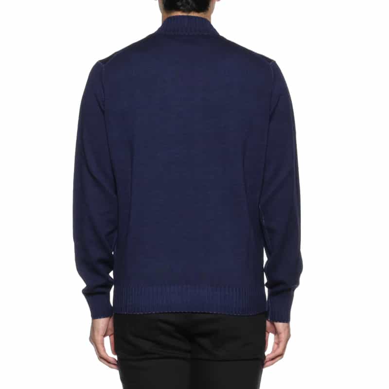 FILIPPO DE LAURENTIIS FILIPPO DE LAURENTIIS＜フィリップ デ ローレンティス＞ モックネックニットプルオーバー BLUE