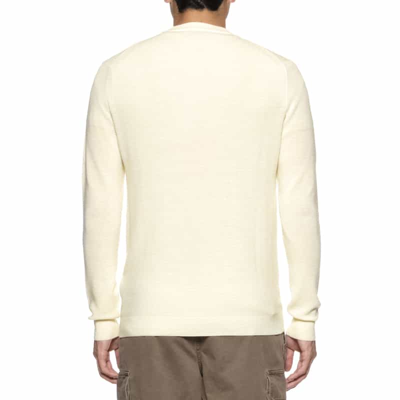 FILIPPO DE LAURENTIIS FILIPPO DE LAURENTIIS＜フィリップ デ ローレンティス＞ ヘンリーネックニットプルオーバー IVORY