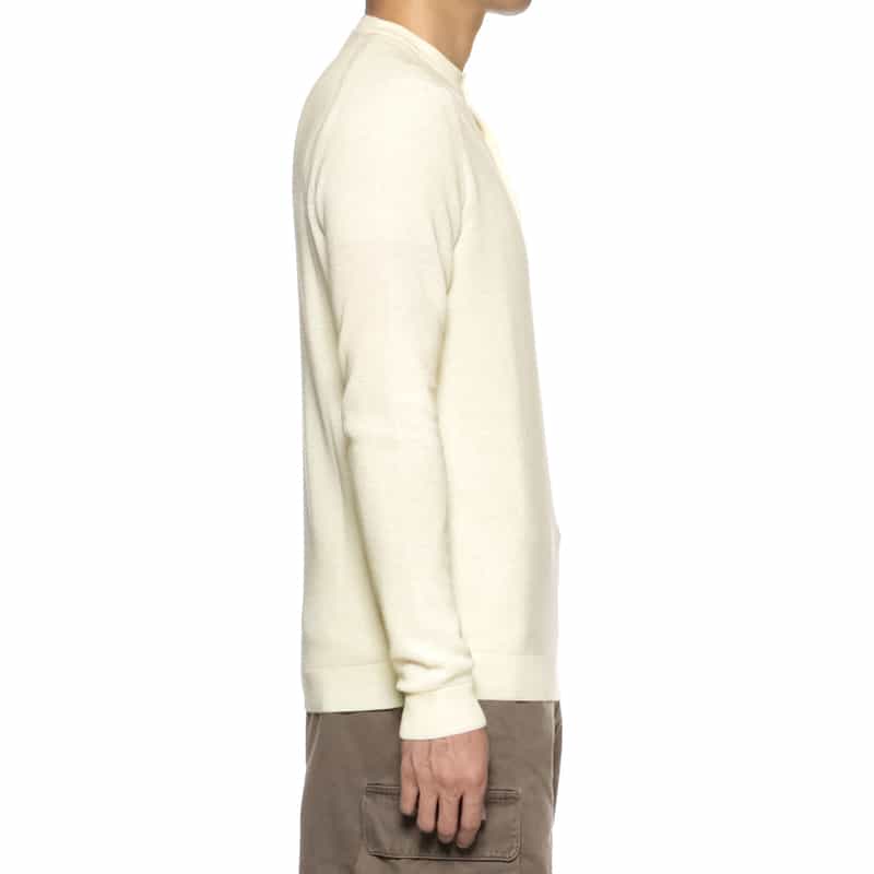 FILIPPO DE LAURENTIIS FILIPPO DE LAURENTIIS＜フィリップ デ ローレンティス＞ ヘンリーネックニットプルオーバー IVORY