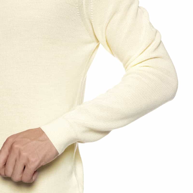 FILIPPO DE LAURENTIIS FILIPPO DE LAURENTIIS＜フィリップ デ ローレンティス＞ ヘンリーネックニットプルオーバー IVORY