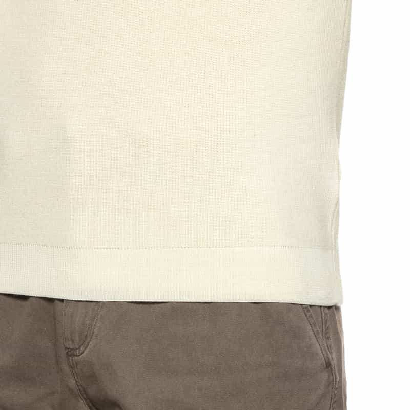 FILIPPO DE LAURENTIIS FILIPPO DE LAURENTIIS＜フィリップ デ ローレンティス＞ ヘンリーネックニットプルオーバー IVORY