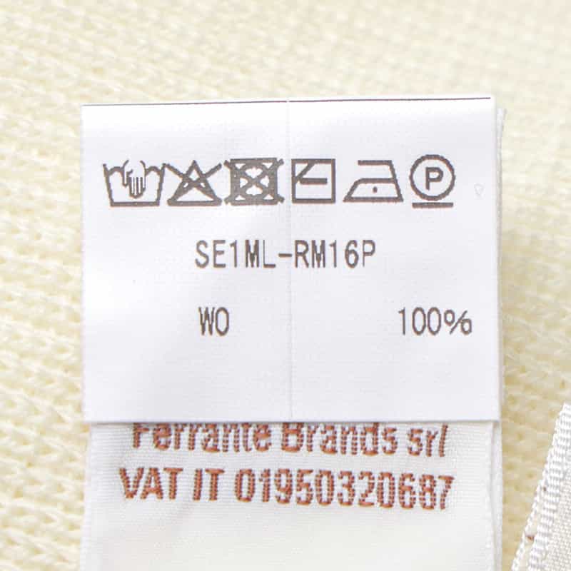 FILIPPO DE LAURENTIIS FILIPPO DE LAURENTIIS＜フィリップ デ ローレンティス＞ ヘンリーネックニットプルオーバー IVORY